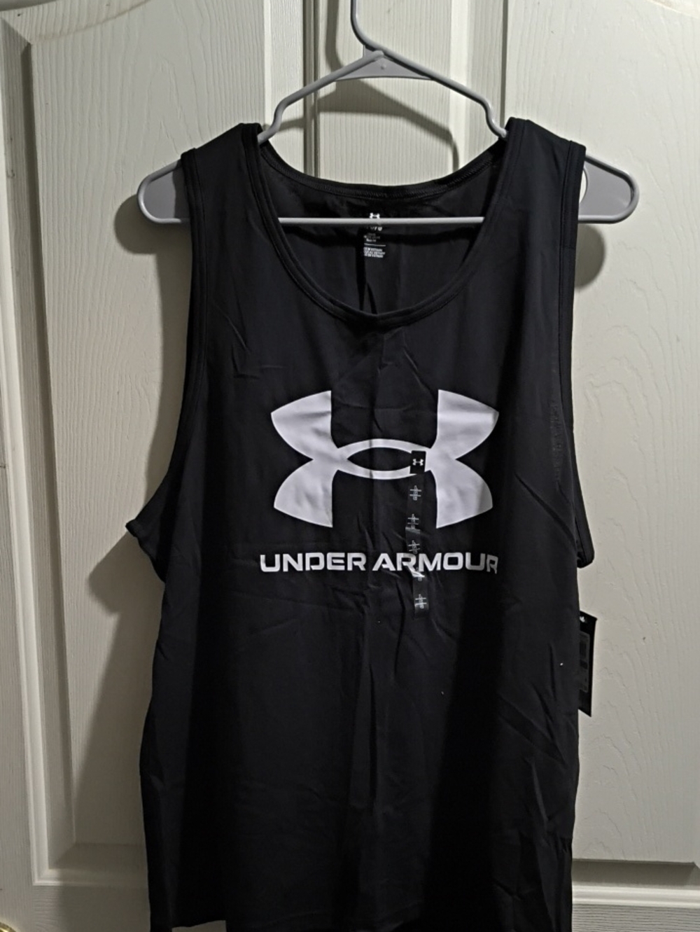 Under Armour Black and White Performance Logo Tank
